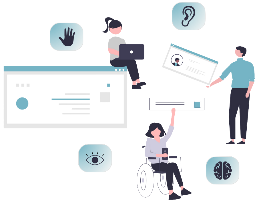 Illustration de l'accessibilité numérique